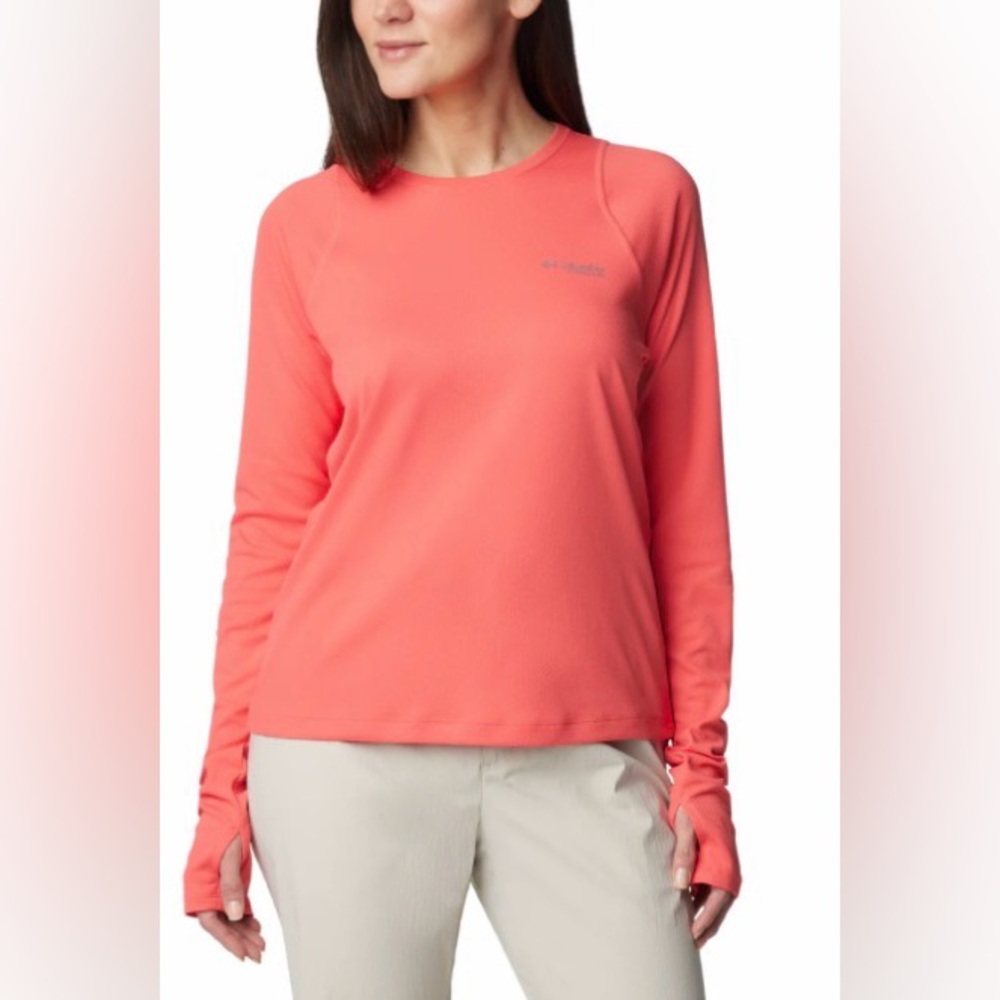 Columbia Women’s Coral Omni-WICK™ Advanced Activewear Long Sleeve T-Shirt Size L